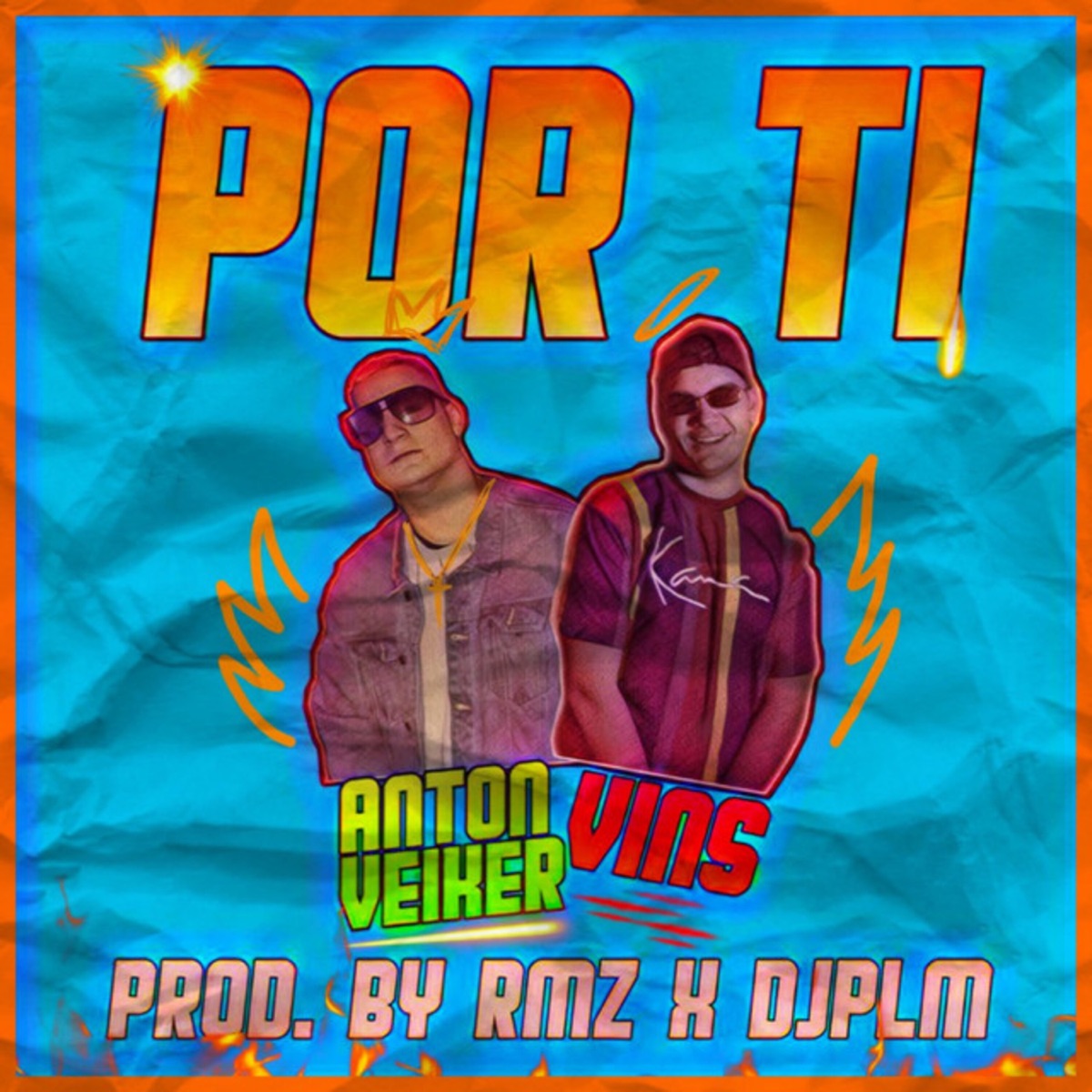 Por Ti (feat. Anton Veiker) - Single by Vins album cover