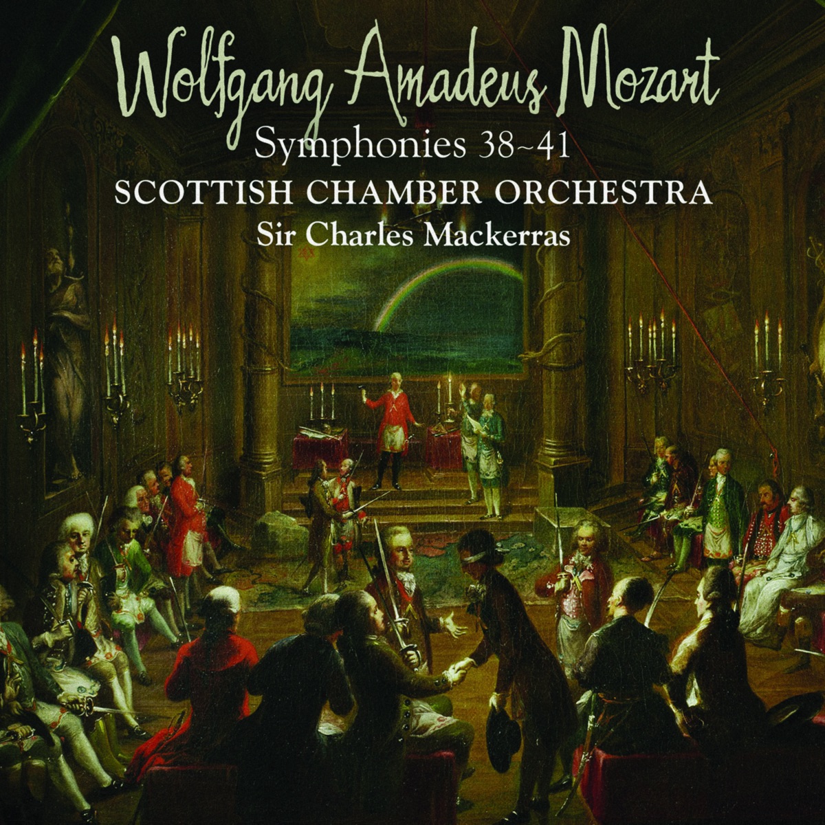 Mozart: Symphonies Nos. 38-41 by Scottish Chamber Orchestra & Sir Charles Mackerras album cover