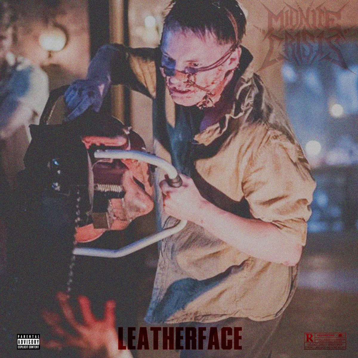 LEATHERFACE - Single by MIDNITE CRISIS album cover
