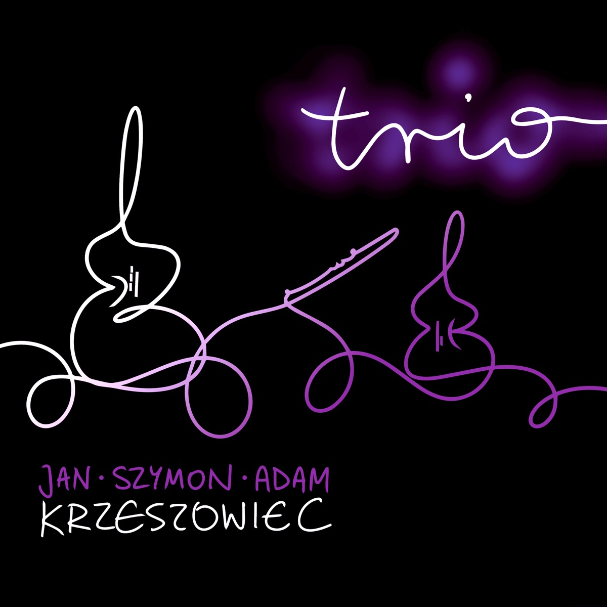 Trio: Polish Contemporary Music for Flute, Violin & Cello by Jan Krzeszowiec, Szymon Krzeszowiec & Adam Krzeszowiec album cover