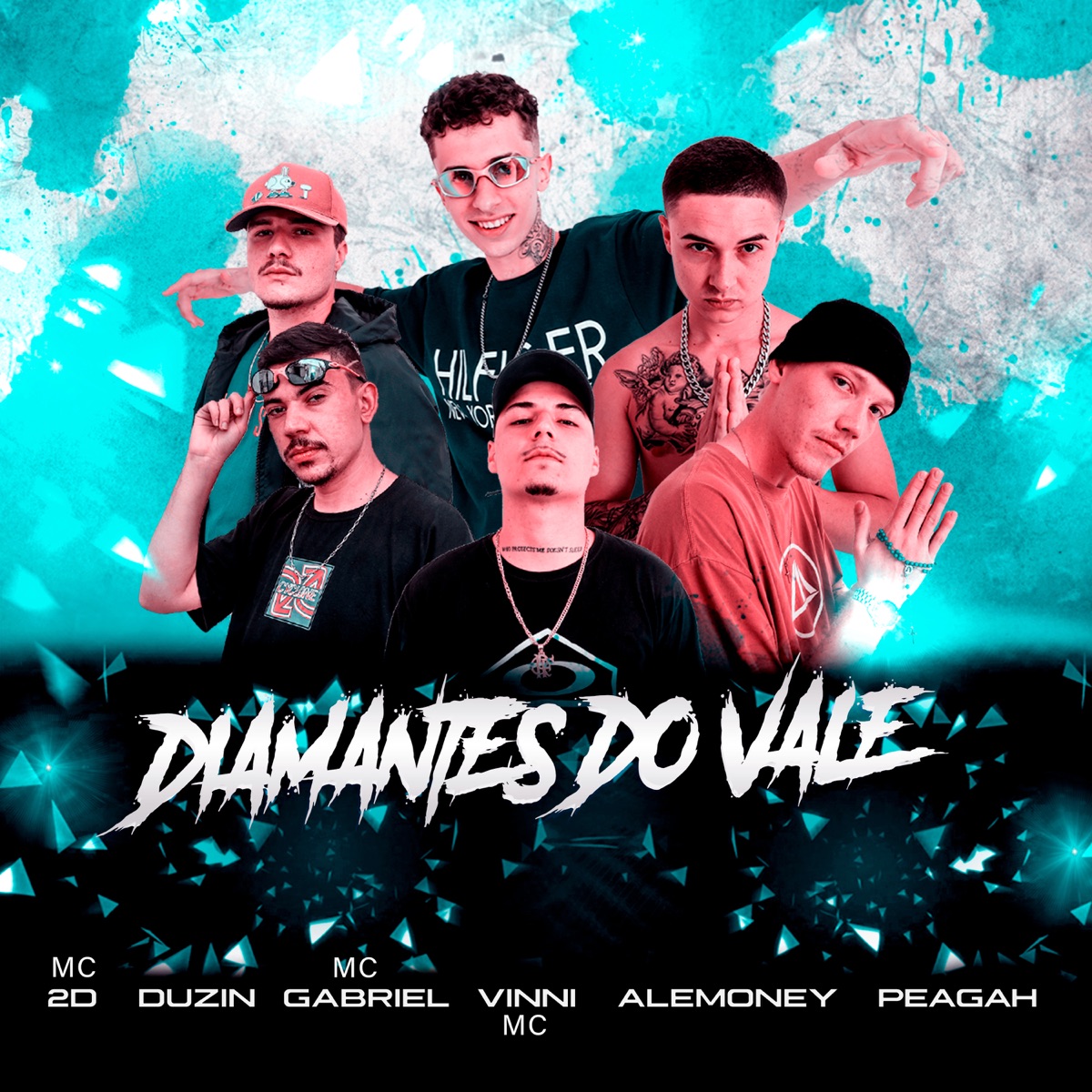 Diamantes do Vale - Single by M.C. Gabriel, MC 2D, Vinni MC, Peagáh, Alemoney & Duzin album cover