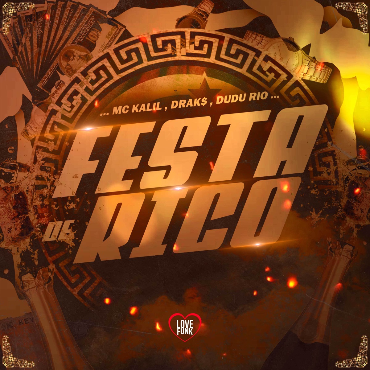 Festa de Rico - Single by MC KALIL, drak$ & DUDU RIO album cover