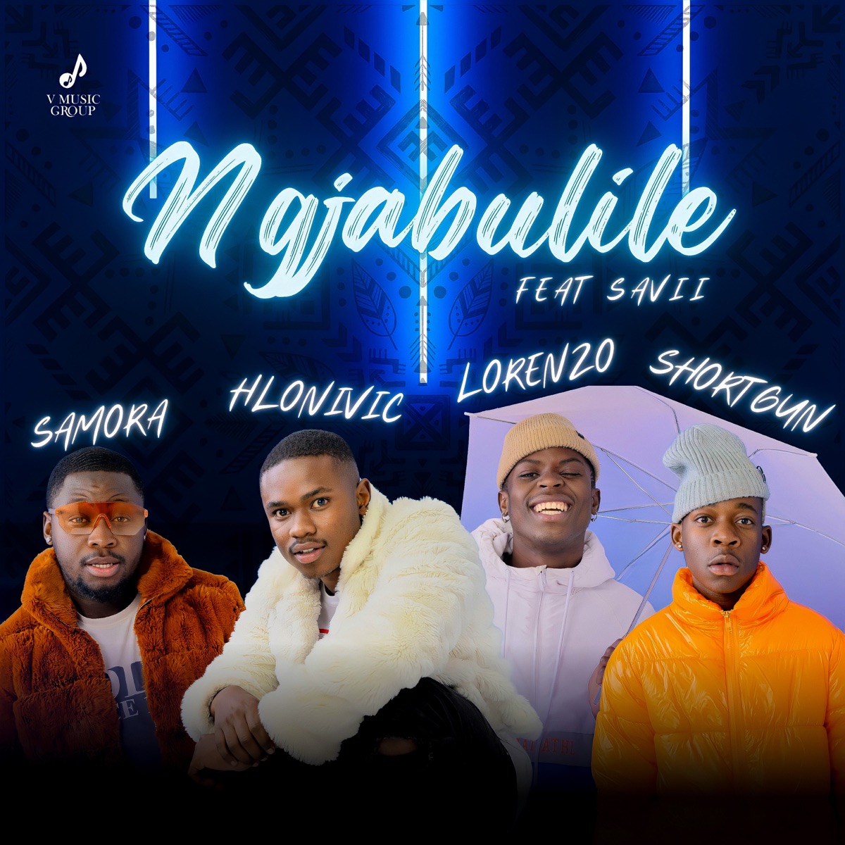 Ngjabulile (feat. Shortgun, Lorenzo & Savii) - Single by Hlonivic & Samora album cover