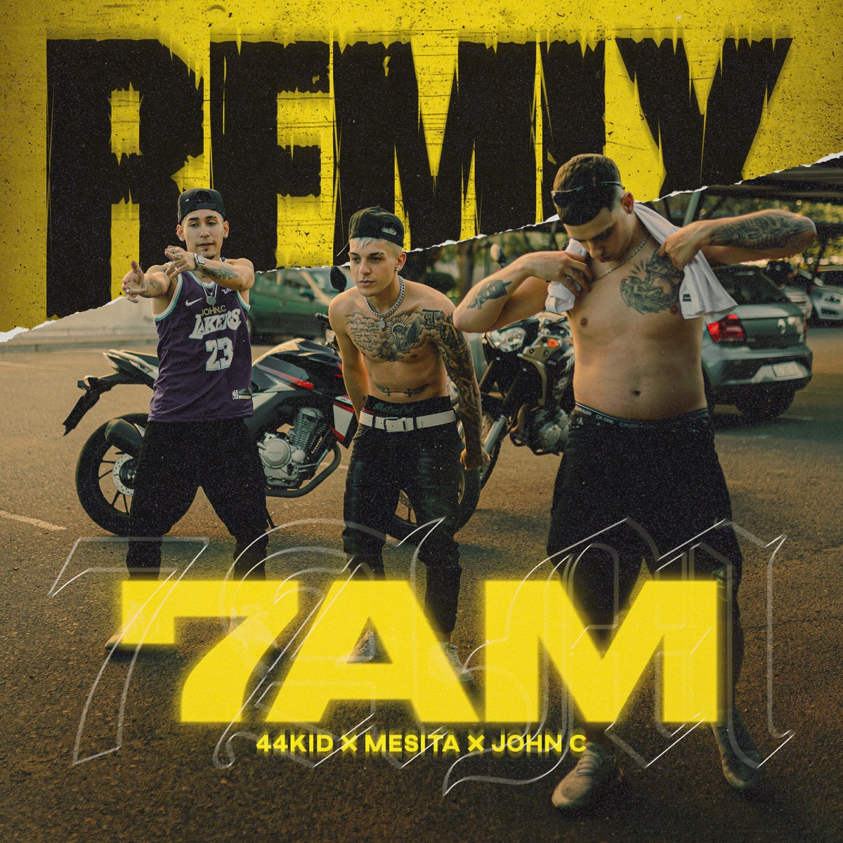 7 AM (Remix) - Single by 44 Kid, Mesita & John C album cover