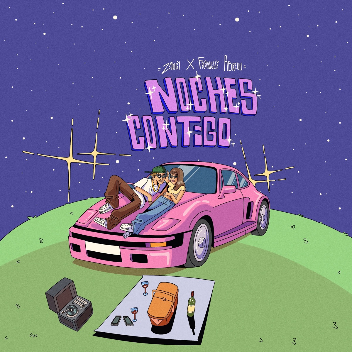 Noches Contigo - Single by Zaucy & Francely Abreuu album cover