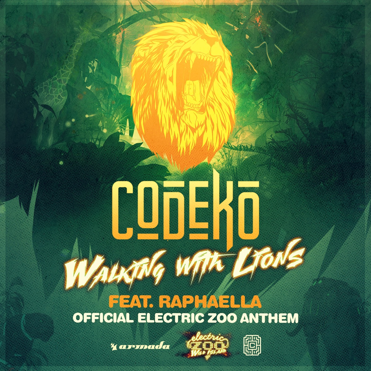 Walking with Lions (Electric Zoo Anthem) [feat. Raphaella] - Single by Codeko album cover