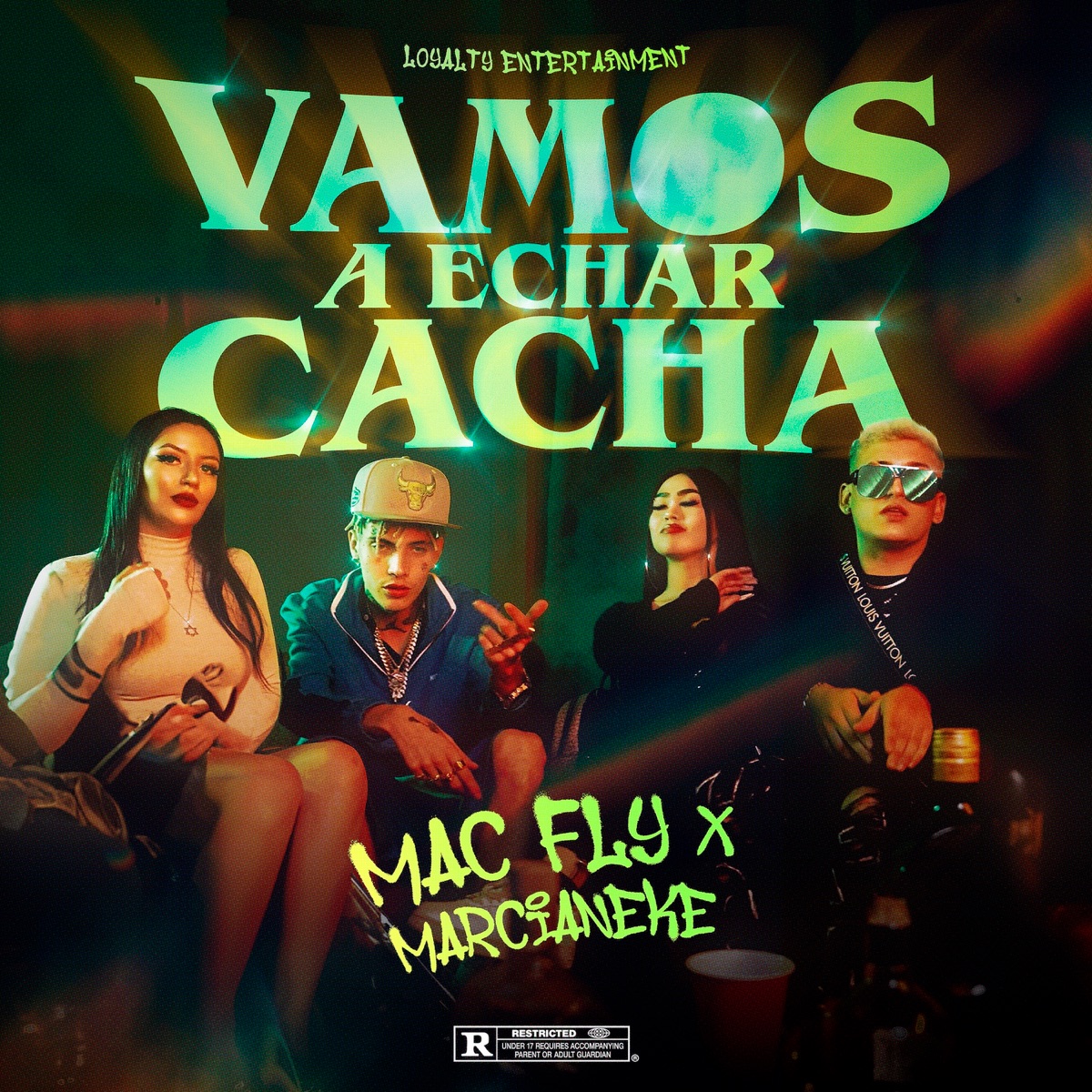 Vamo a Echar Cacha - Single by Mac Fly & Marcianeke album cover