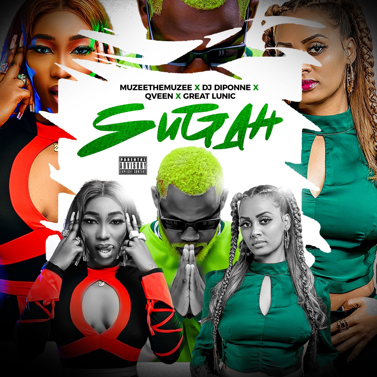Sugah - Single by Muzeethembuzi, Qveen, DJ Diponne & Great Lunic album cover