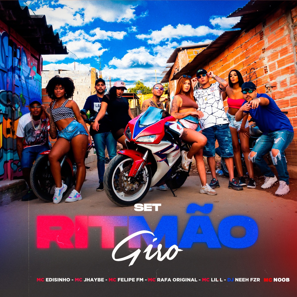 Set Ritmão - Giro - Single by MC Edisinho, MC Jhaybe, MC Noob, MC Felipe FM, MC Rafa Original, MC Lil L & DJ Neeh FZR album cover