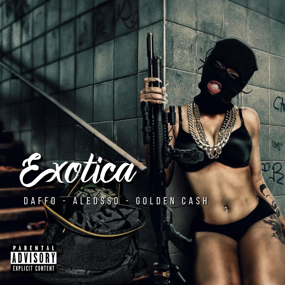 EXOTICA (feat. GOLDEN CASH - ALEDSSO - DAFFO) - Single by HellsFlow Music album cover