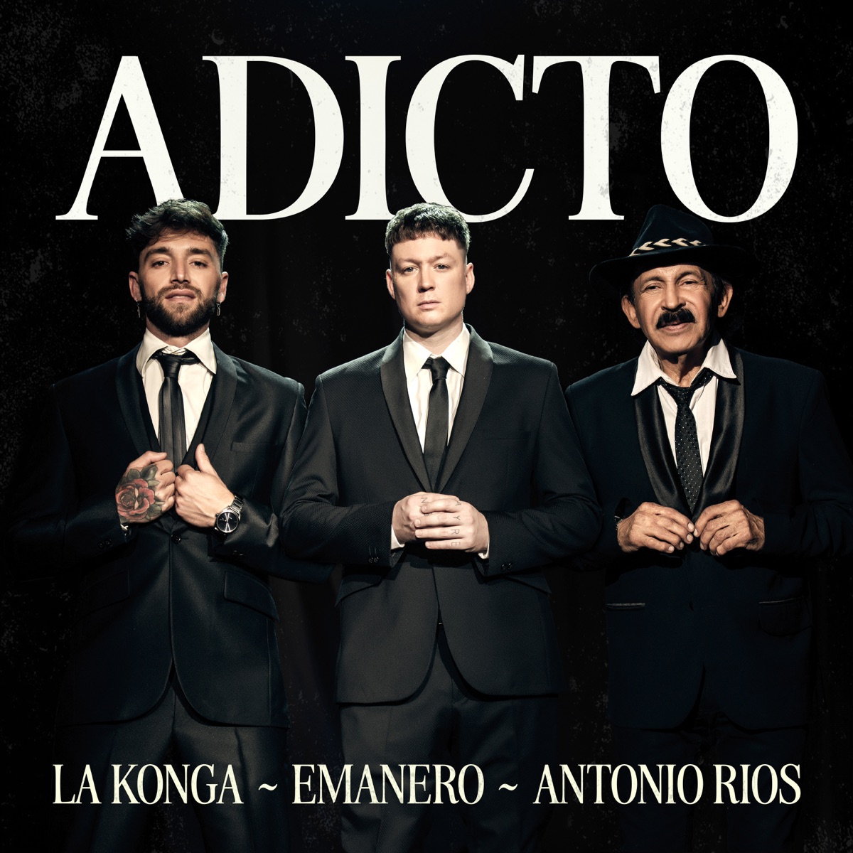ADICTO - Single by Emanero, La K'onga & Antonio Rios album cover