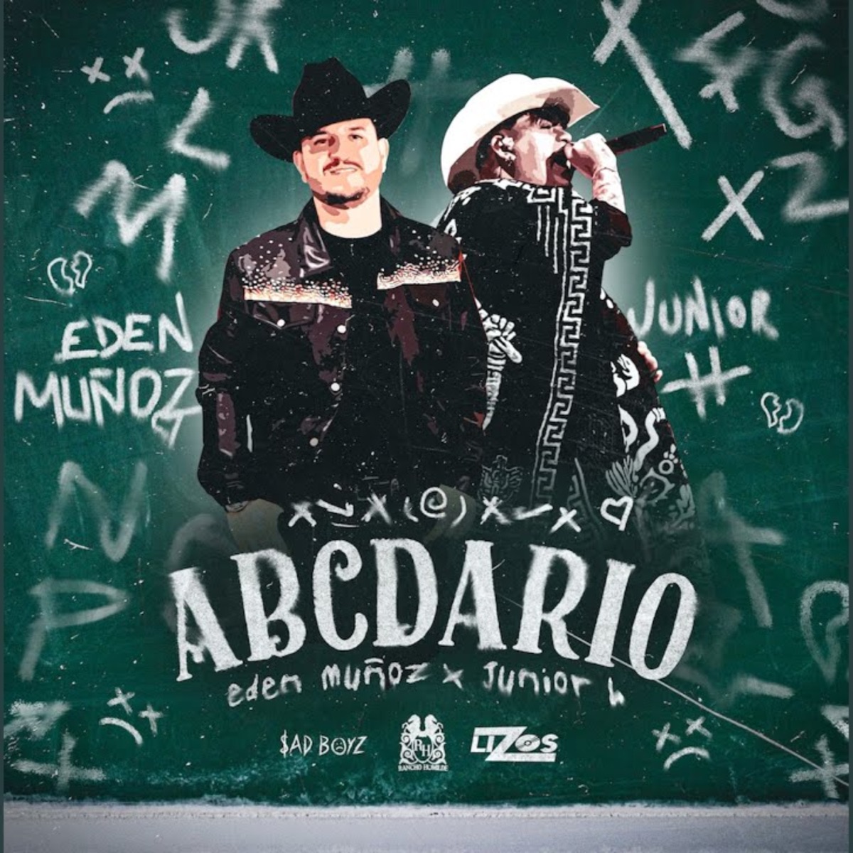 Abcdario - Single by Edén Muñoz & Junior H album cover artwork