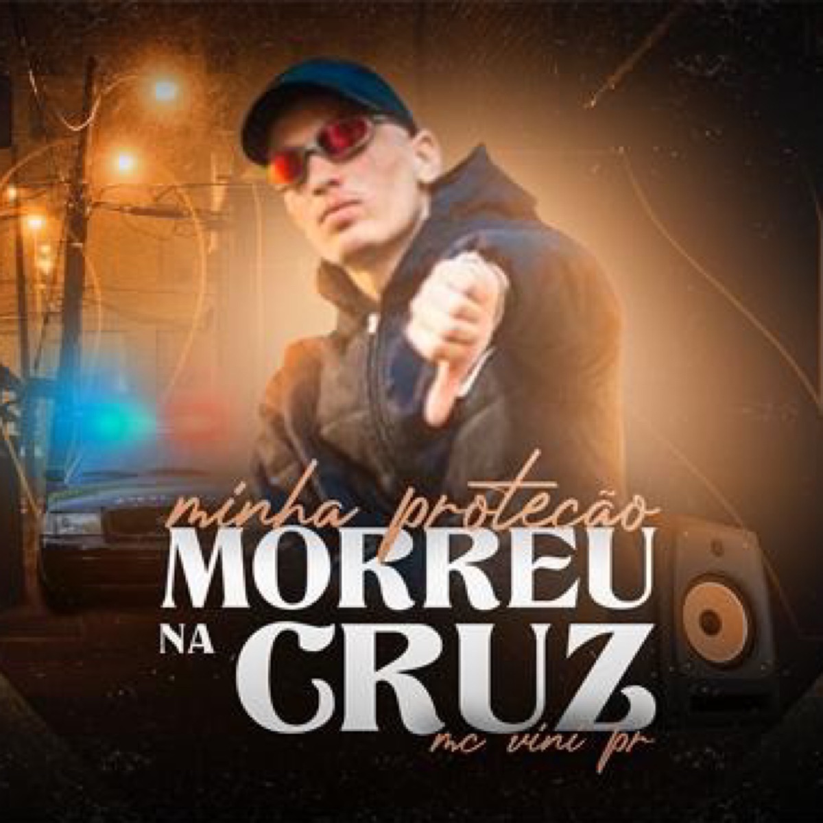 Minha Proteção Morreu na Cruz - Single by MC Vini PR album cover
