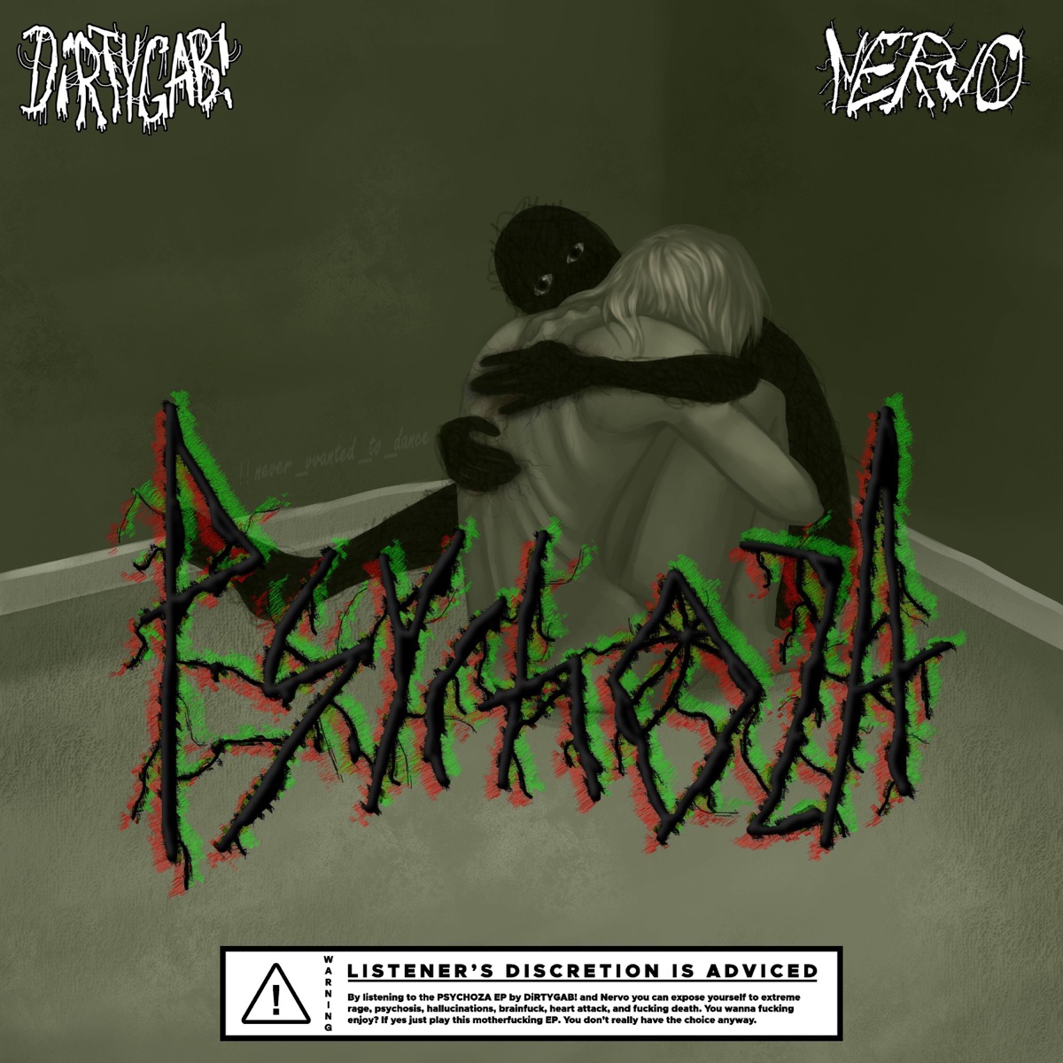 Psychoza - EP by DiRTYGAB! & n e r v o album cover