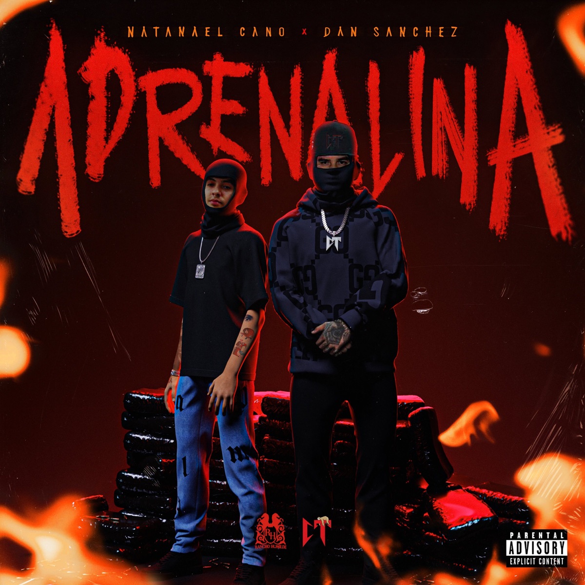 Adrenalina - Single by Natanael Cano & Dan Sanchez album cover