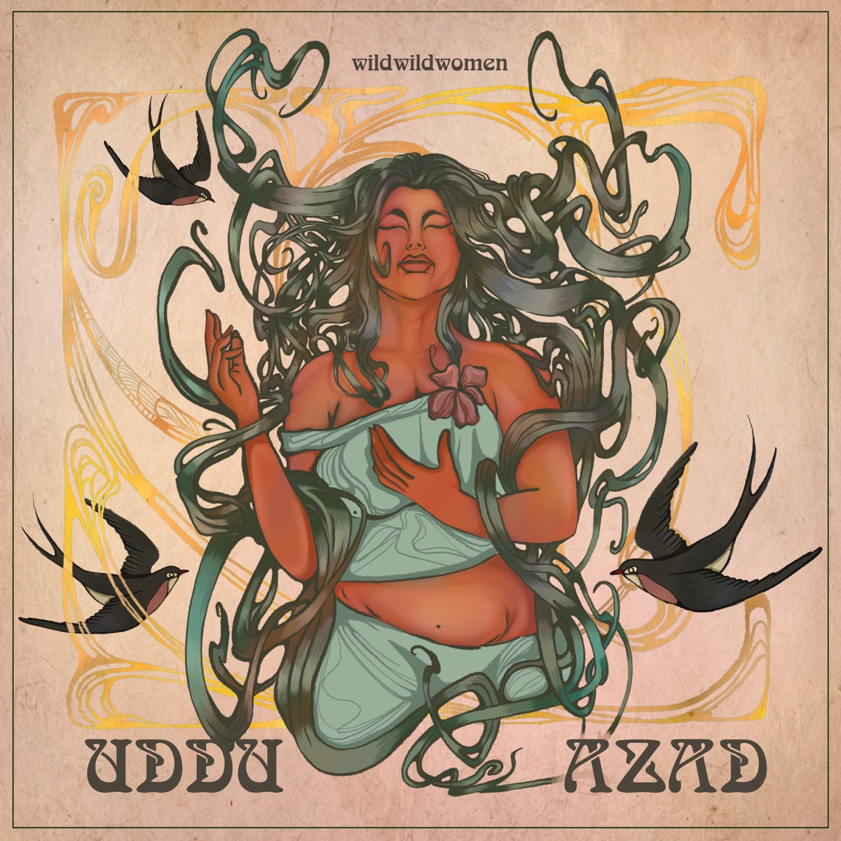 Uddu Azad (feat. J-Queen, Hashtagpretty, Pratika, MC Mahila & Krantinaari) - Single by Wild Wild Women album cover