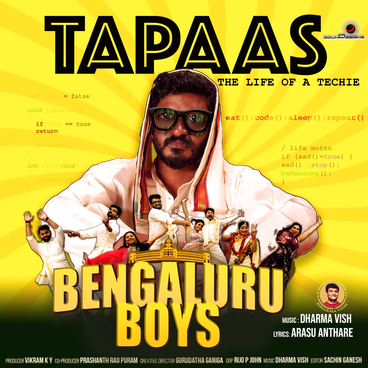 Tapaas (From "Bengaluru Boys") - Single by Dharma Vish, Chikkanna & Arasu Anthare album cover