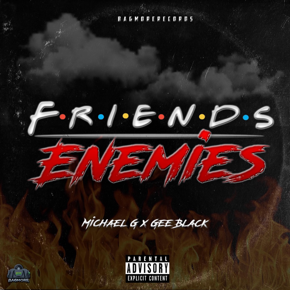 Friends & Enemies (feat. Gee Black) - Single by Michael Gee album cover