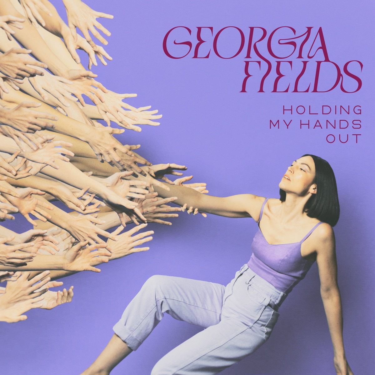 Holding My Hands Out - Single by Georgia Fields album cover