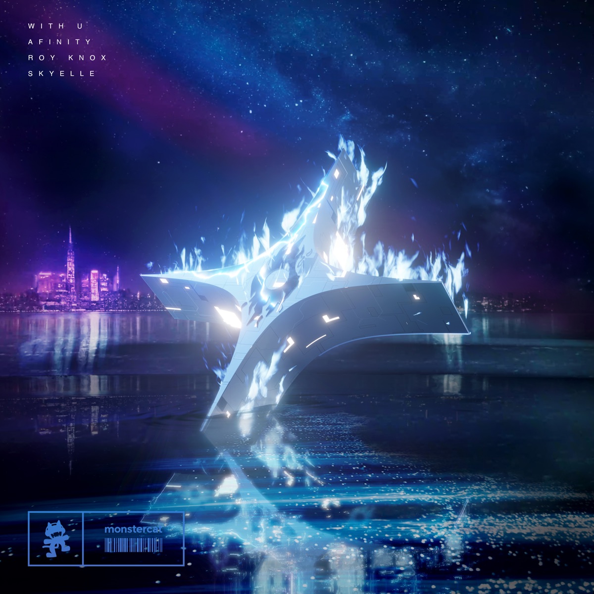 With U - Single by Afinity, ROY KNOX & Skyelle album cover