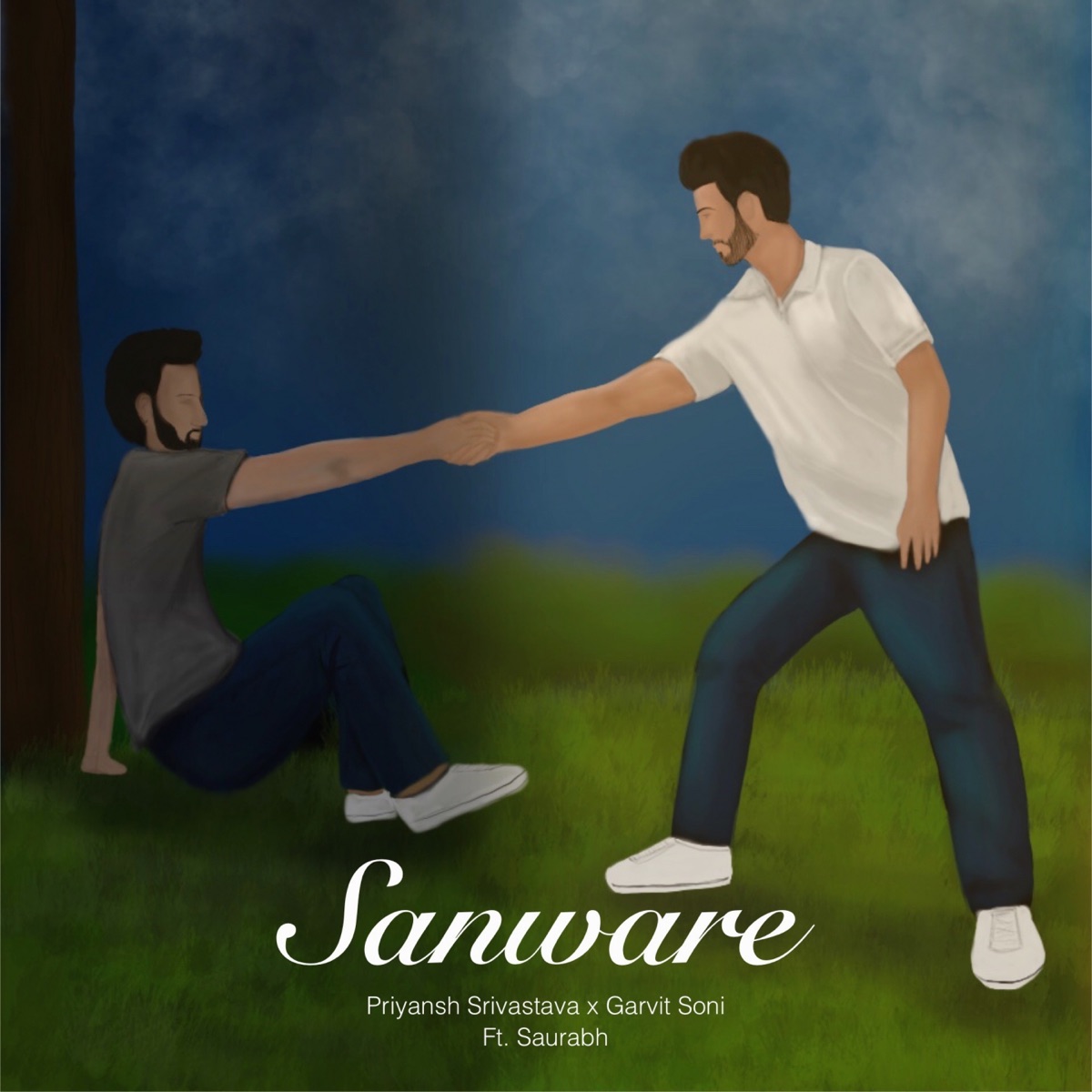 Sanware (feat. Saurabh Jain) - Single by Priyansh Srivastava & Garvit Soni album cover