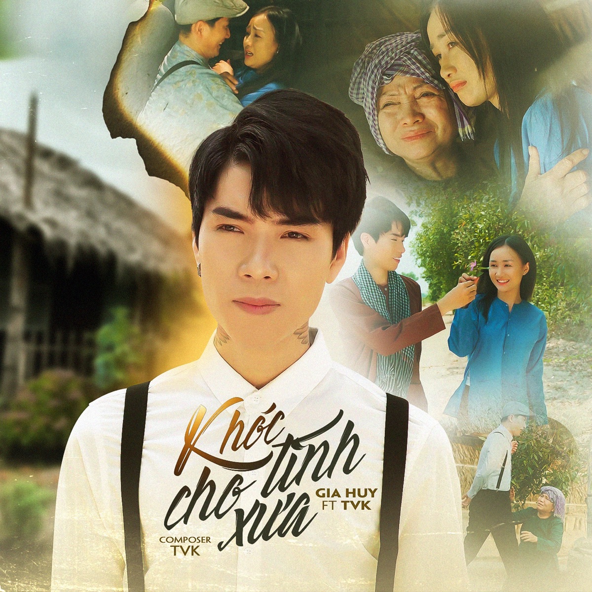 Khóc Cho Tình Xưa (feat. TVk) - Single by Gia Huy Singer album cover