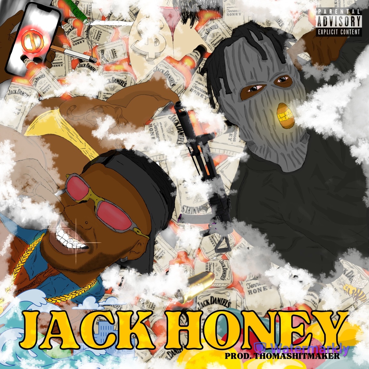 Jack Honey (feat. VulgoDoo) - Single by dy zone album cover