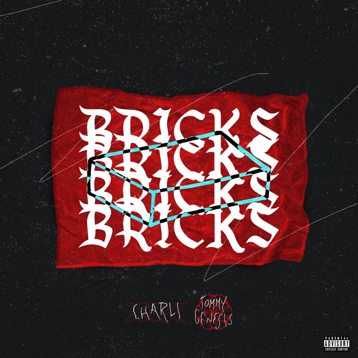 Bricks - Single by Tommy Genesis & Charli xcx album cover artwork