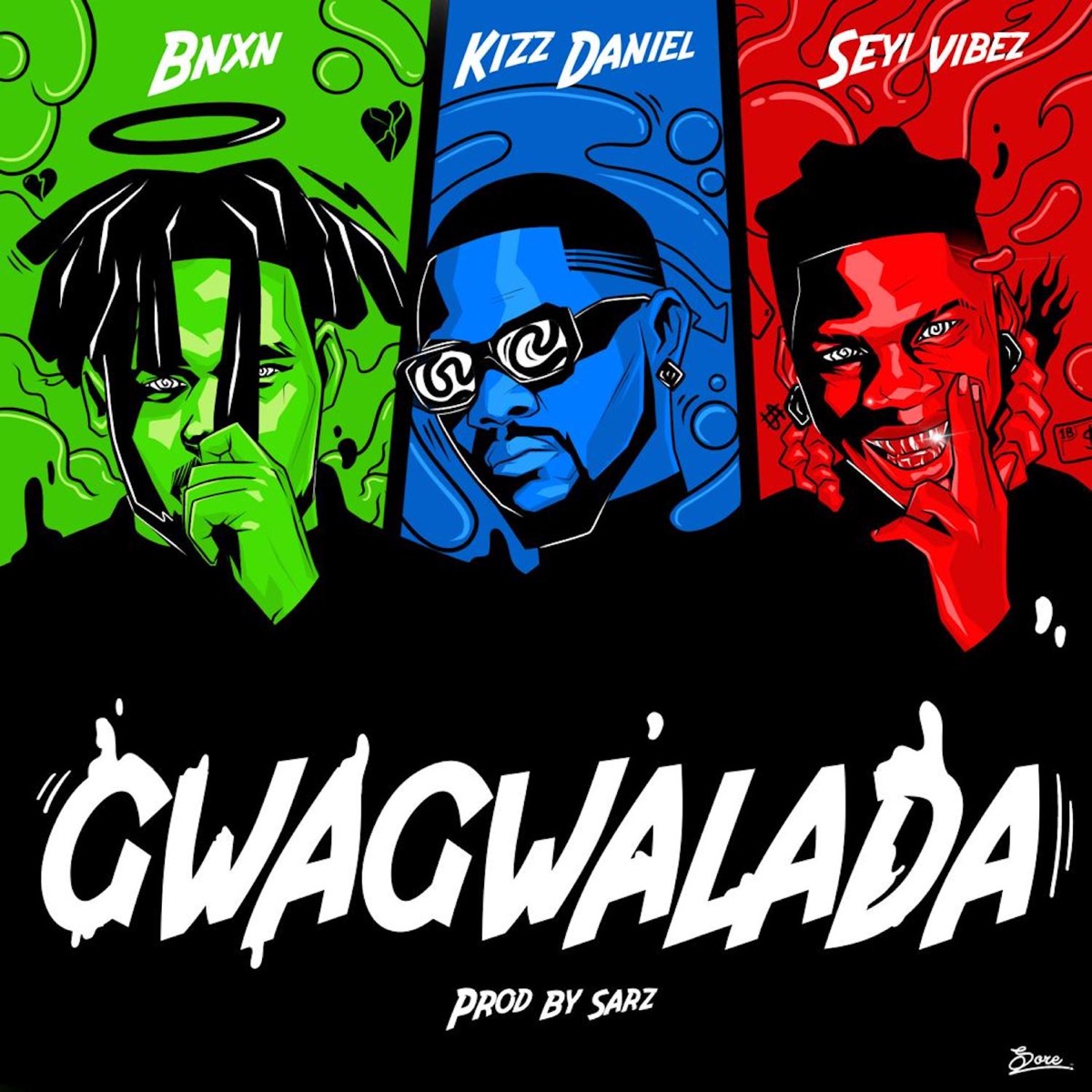 GWAGWALADA - Single by BNXN, Kizz Daniel & Seyi Vibez album cover