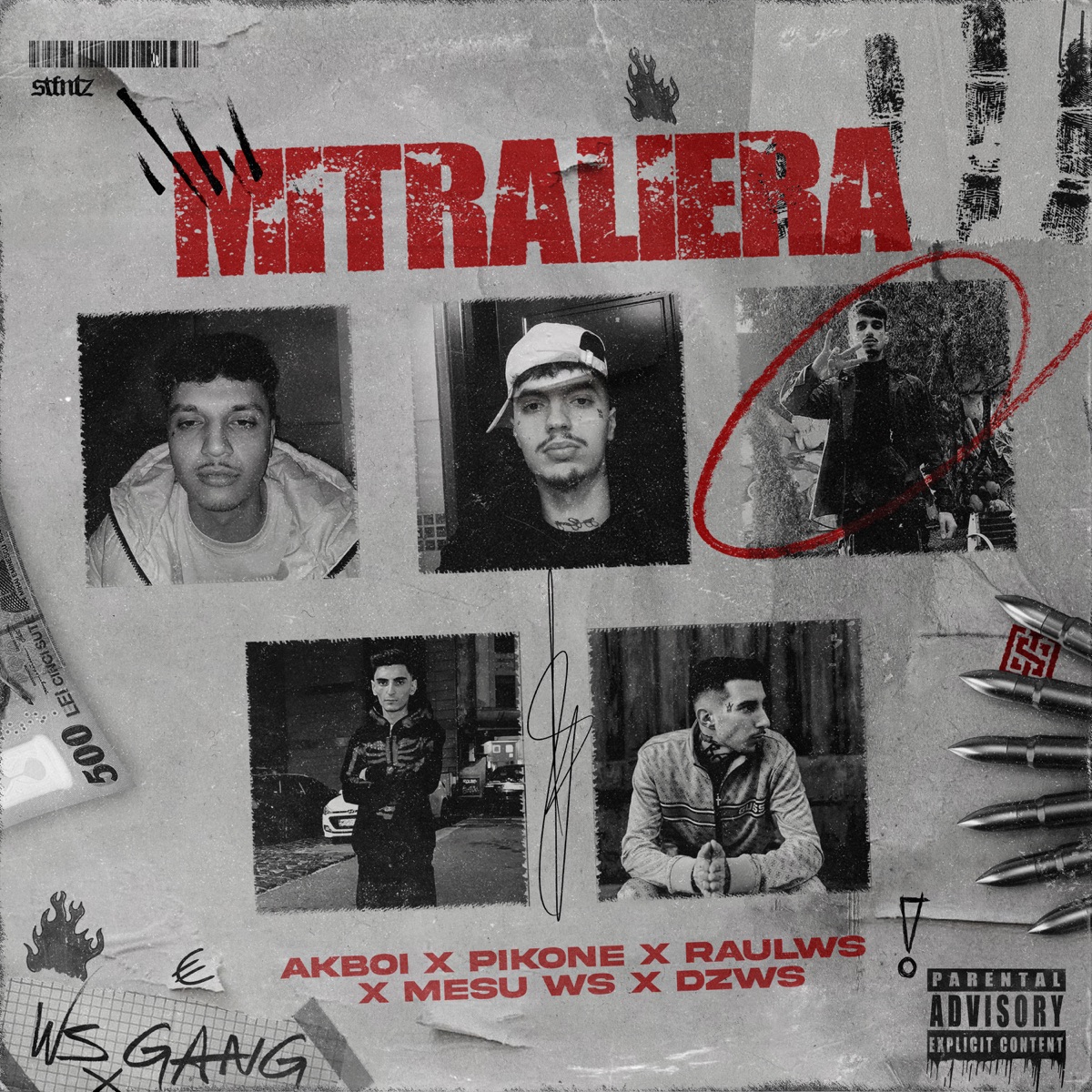 Mitraliera (feat. Akboi, Pikone, Raul Ws, Meșu WS & DZWS) - Single by WS GANG album cover