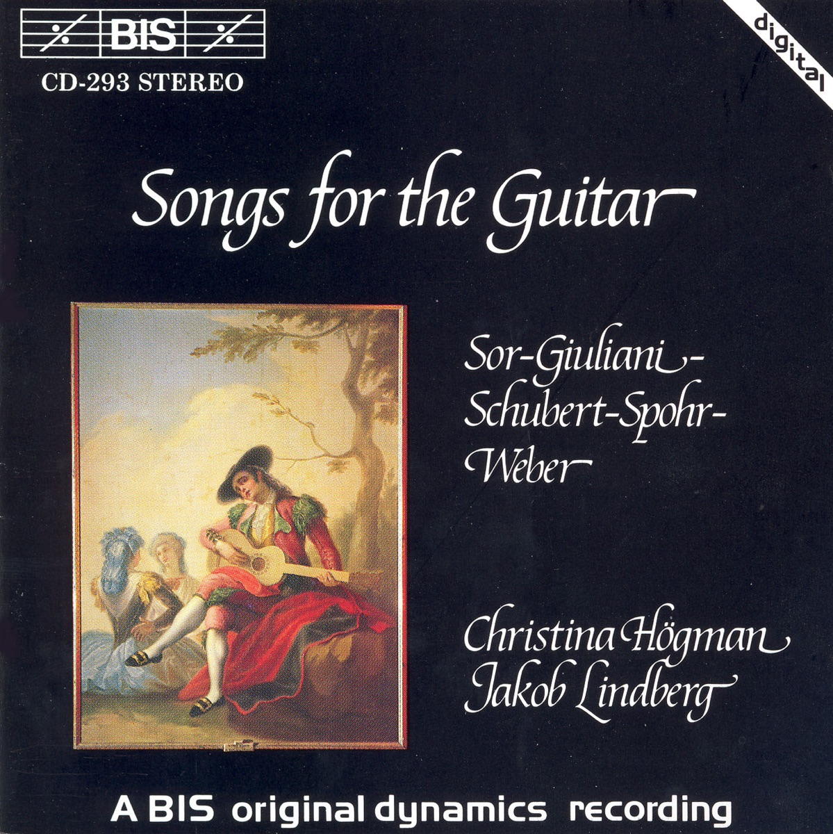 Sor / Giuliani / Schubert / Spohr / Weber: Music for Soprano and Guitar by Jakob Lindberg & Christina Högman album cover