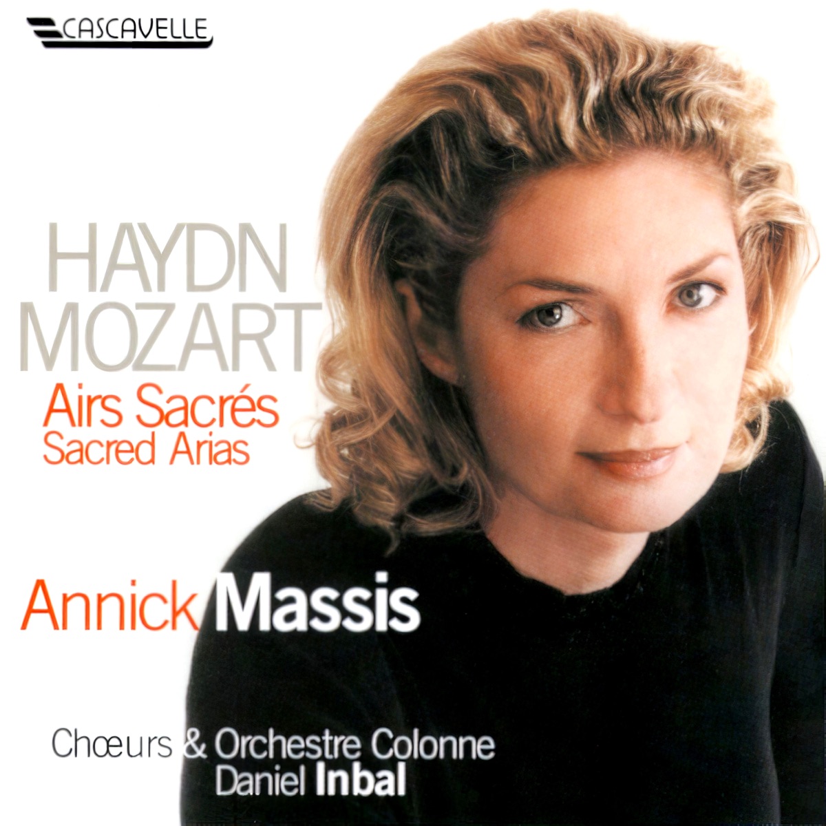 Mozart - Haydn: Sacred Arias (Live) by Annick Massis, Orchestre Colonne & Daniel Inbal album cover
