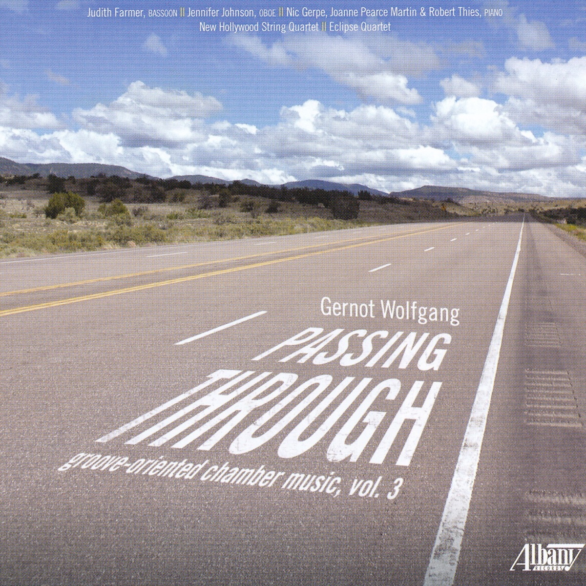 Gernot Wolfgang: Passing Through by New Hollywood String Quartet & Judith Farmer album cover