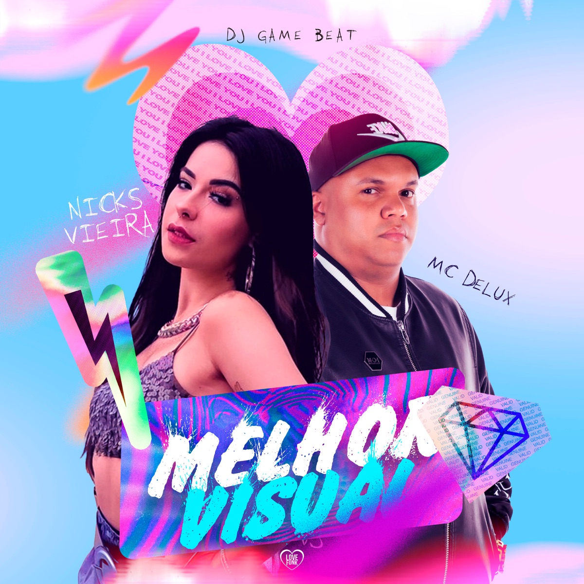 Melhor Visual (feat. Love Funk) - Single by Nicks Vieira, Mc Delux & dj game beat album cover