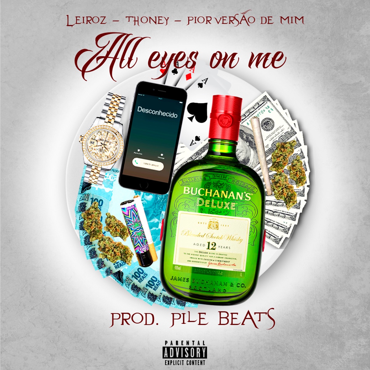 All Eyes On Me - Single by LEIROZ, Thoney, Pior Versão de Mim & Pile Beats album cover