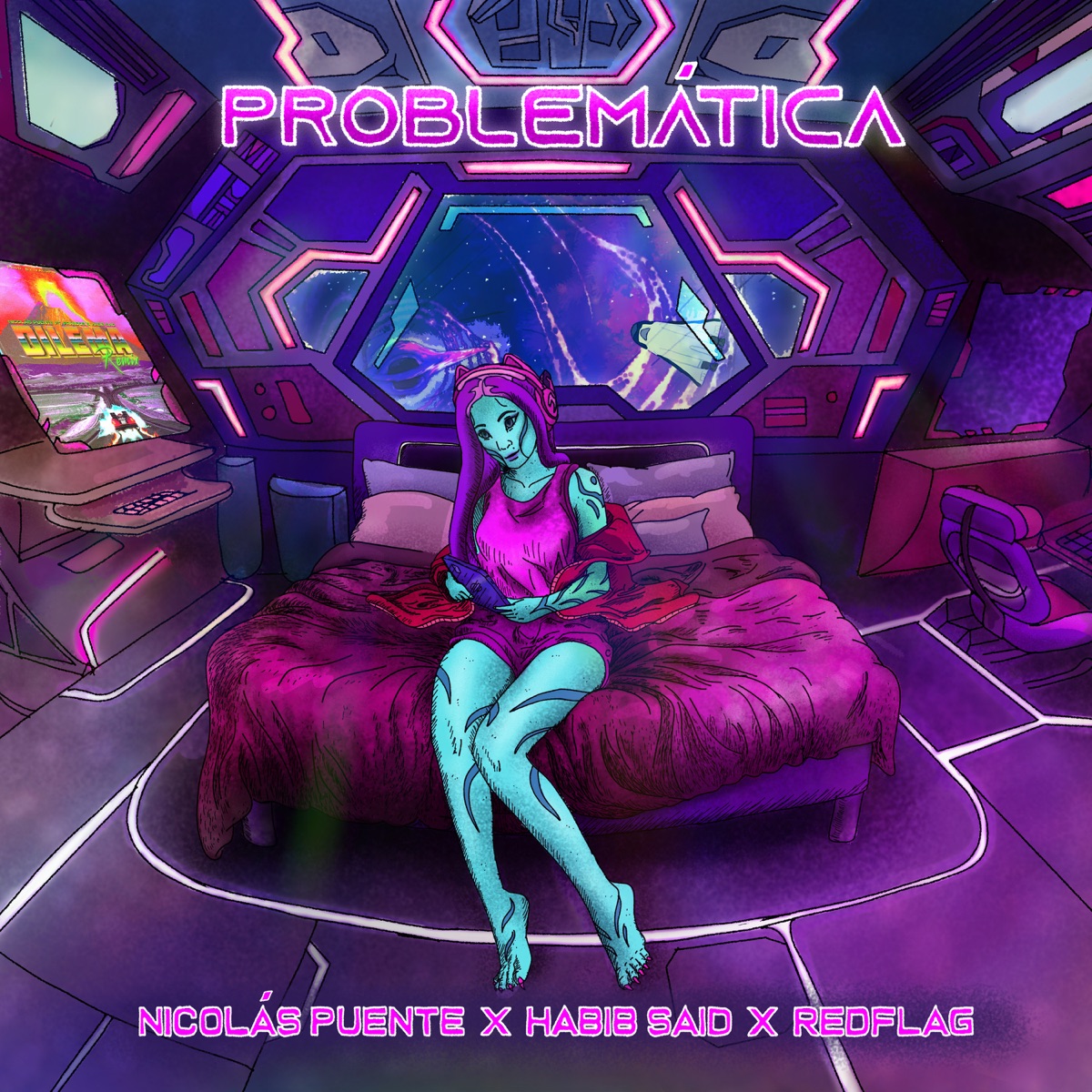 PROBLEMÁTICA - Single by Nicolás Puente, Habib Said & REDFLAG album cover