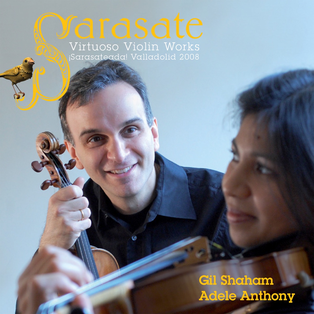Sarasate: Virtuoso Works for Violin, Carmen Fantasy, Zapateado by Gil Shaham, Alejandro Posada, Orquesta Sinfónica de Castilla y León, Akira Eguchi & Adele Anthony album cover