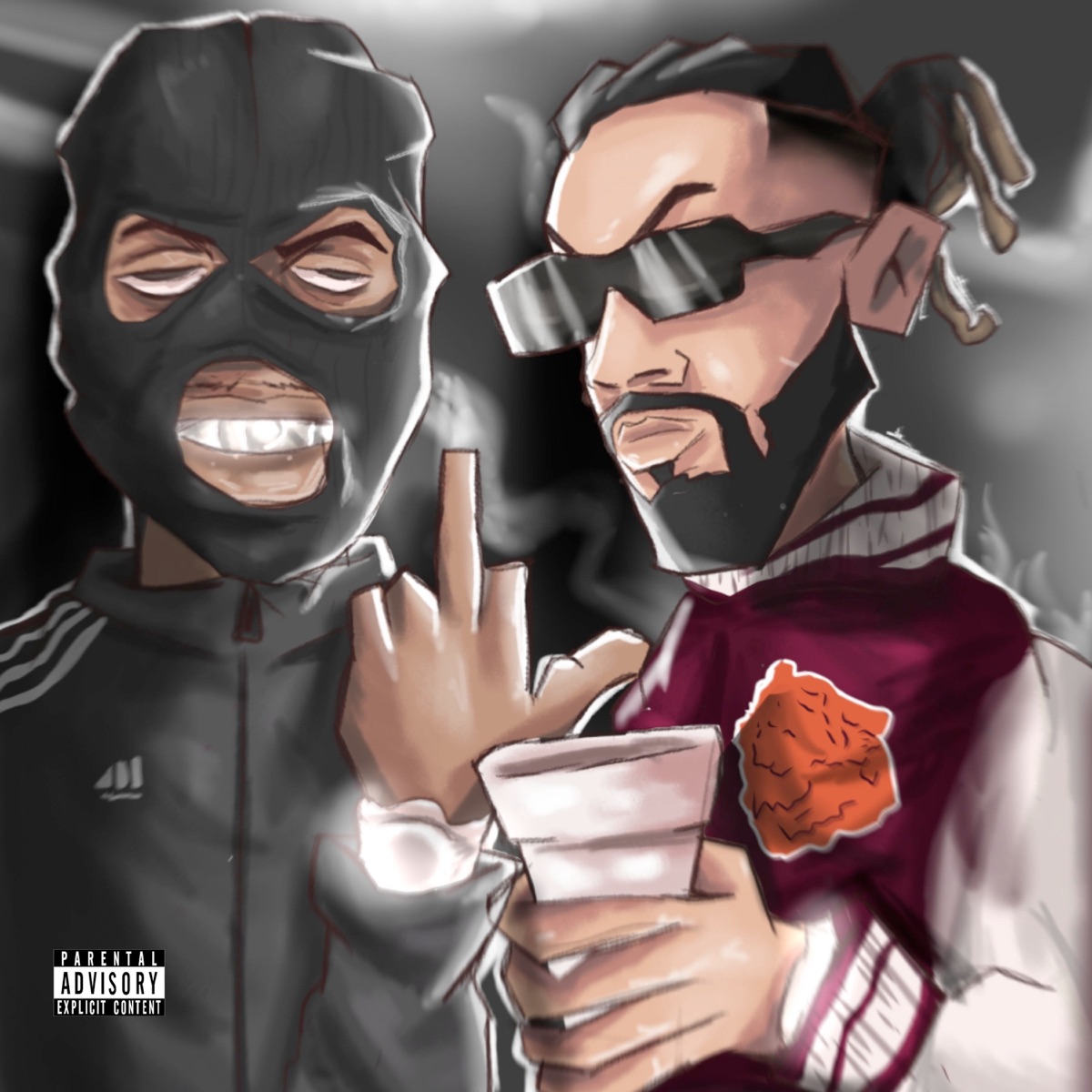 WOKE UP (feat. Fequettia, N3TIN & SPZO Records) - Single by 0hmaik & MC Gu PDC album cover