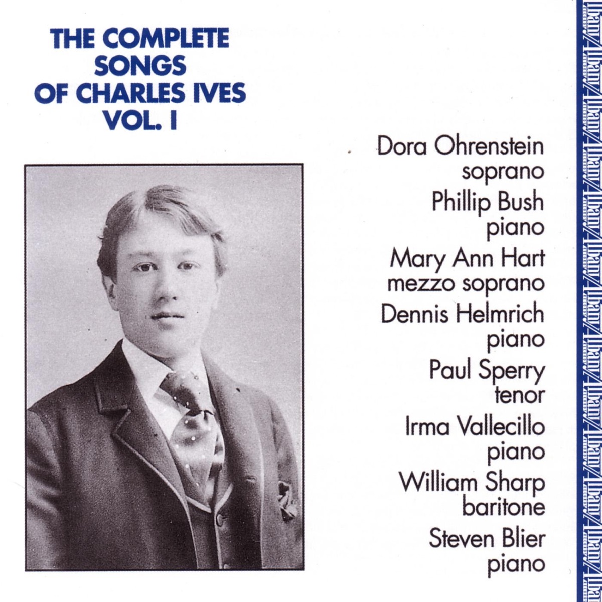 Complete Songs of Charles Ives, Vol. 1 by William Sharp album cover