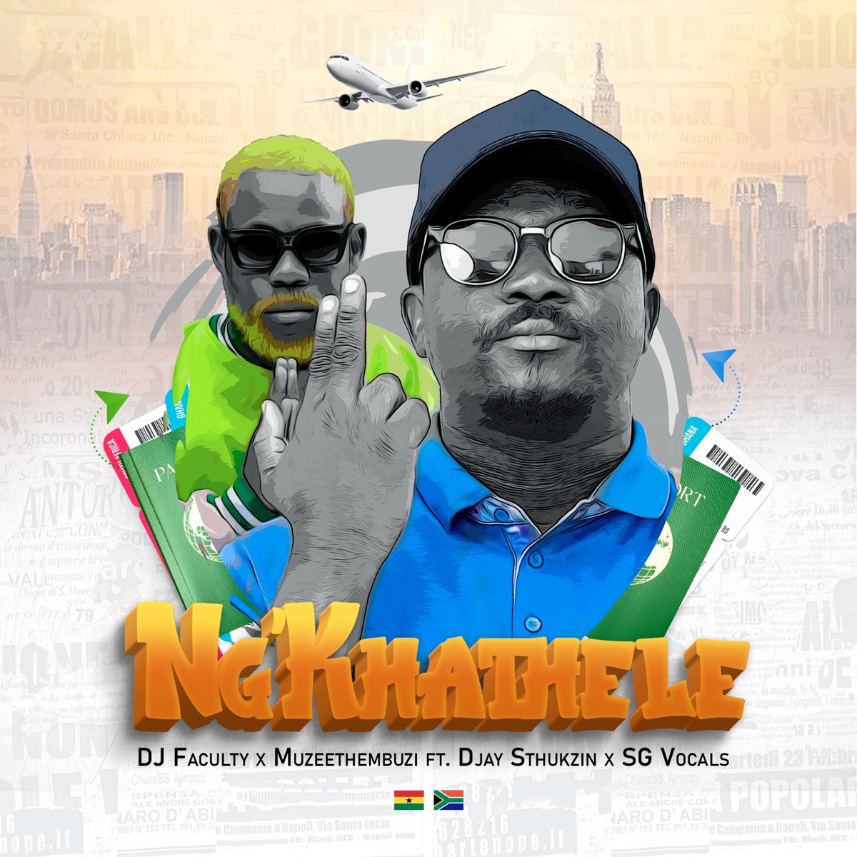 Ng'khathele (feat. DJay Sthukzin & SG Vocals) - Single by DJ Faculty & Muzeethembuzi album cover