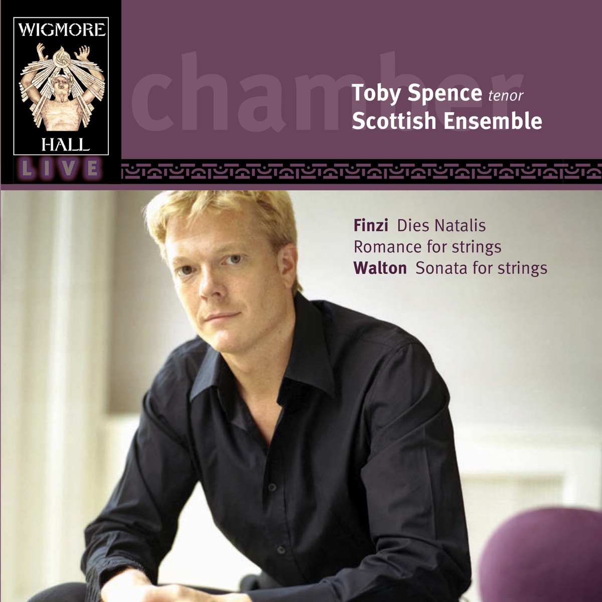 Finzi & Walton (Wigmore Hall Live) by Scottish Ensemble, Toby Spence & Jonathan Morton album cover