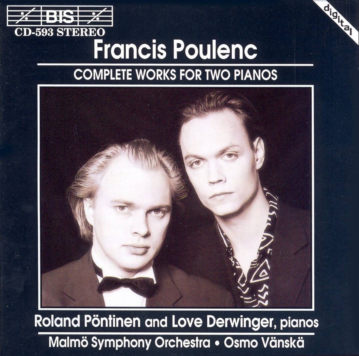 Poulenc: Complete Works for Two Pianos by Love Derwinger & Roland Pöntinen album cover