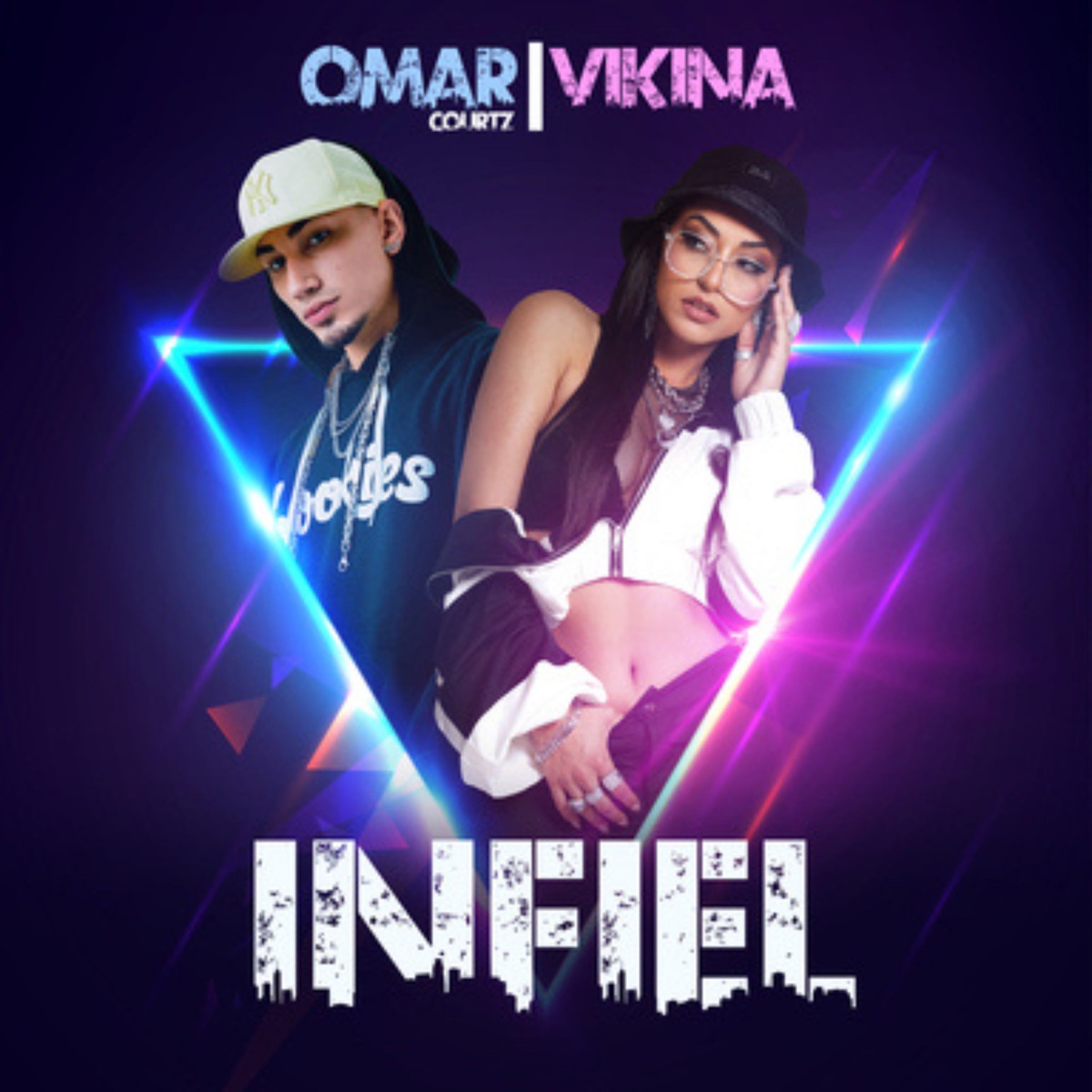 Infiel - Single by Vikina & Omar Courtz album cover artwork