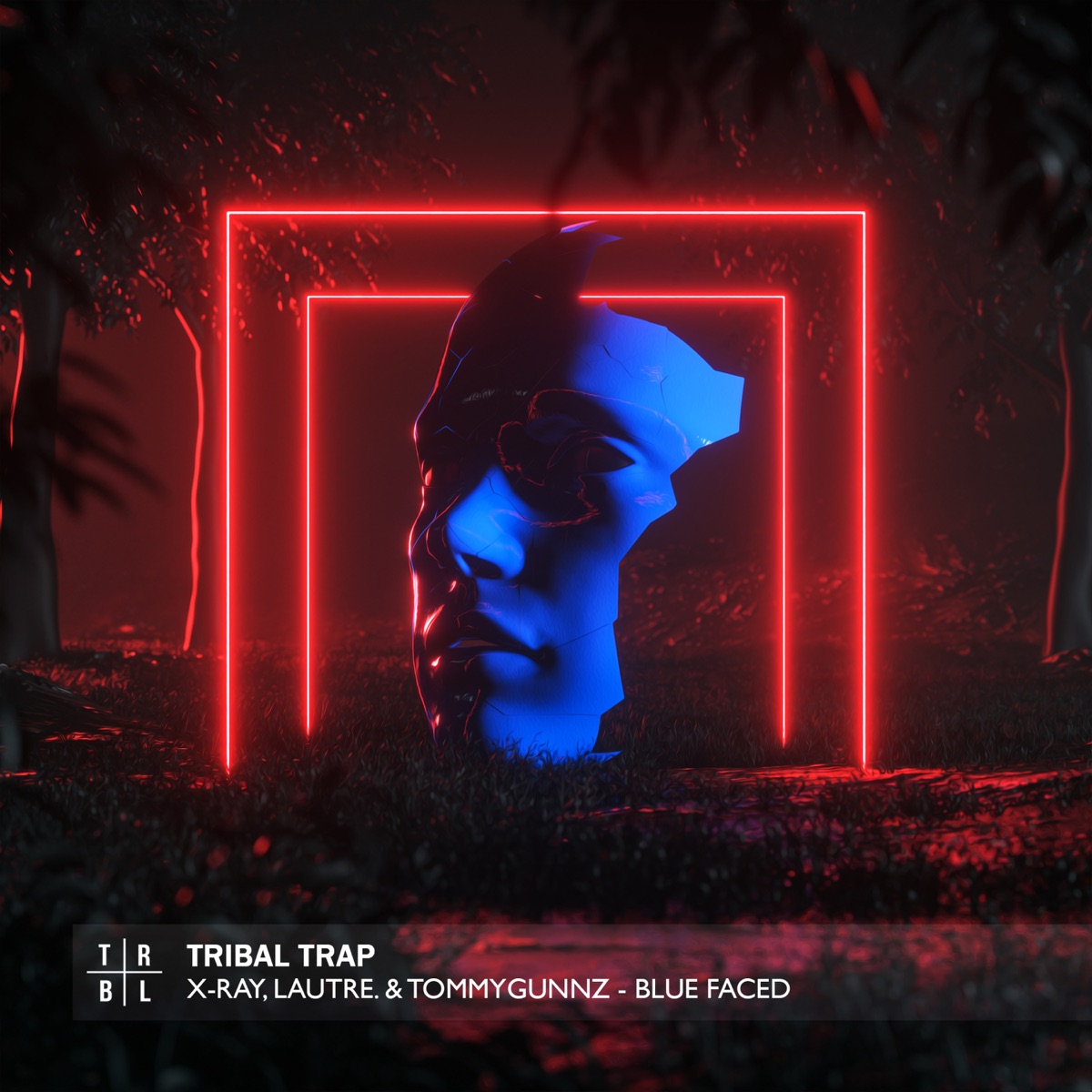 Blue Faced - Single by X-Ray, LAUTRE. & Tommygunnz album cover