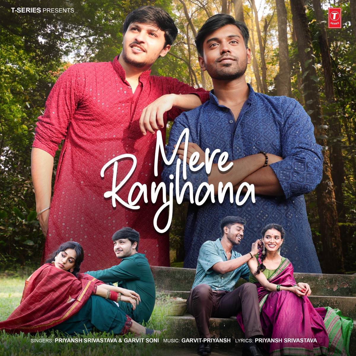 Mere Ranjhana - Single by Garvit - Priyansh, Garvit Soni & Priyansh Srivastava album cover
