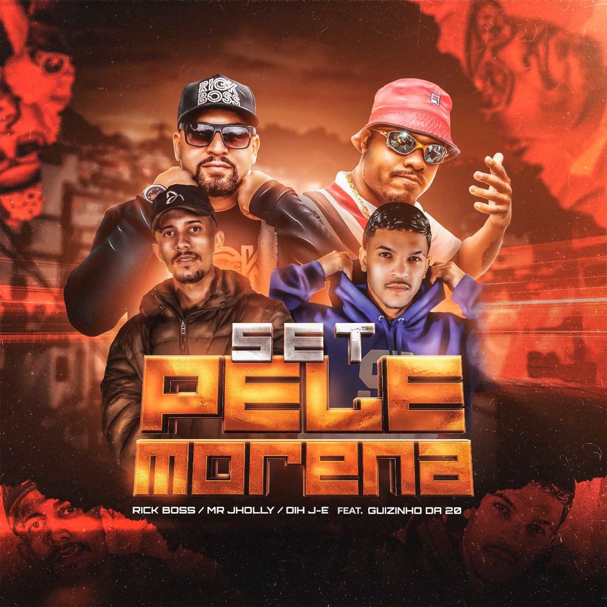 Set Pele Morena (feat. MC Guizinho da 20) - Single by Rick Boss, Mr Jholly & Dih j-e album cover