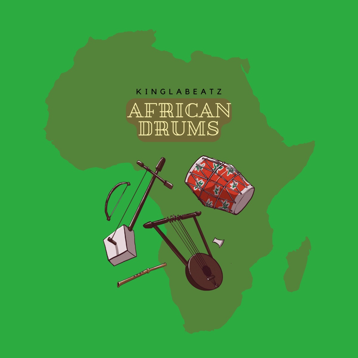 African Drums (Instrumental Version) - Single by Kinglabeatz album cover