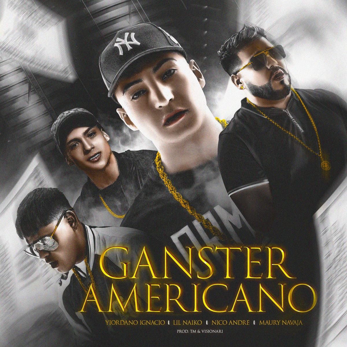 Ganster Americano (feat. Maury Navaja) - Single by Yiordano Ignacio, nico andré & Lil Naiko album cover