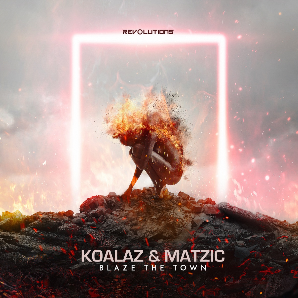 Blaze the Town - Single by Koalaz' & Matzic album cover