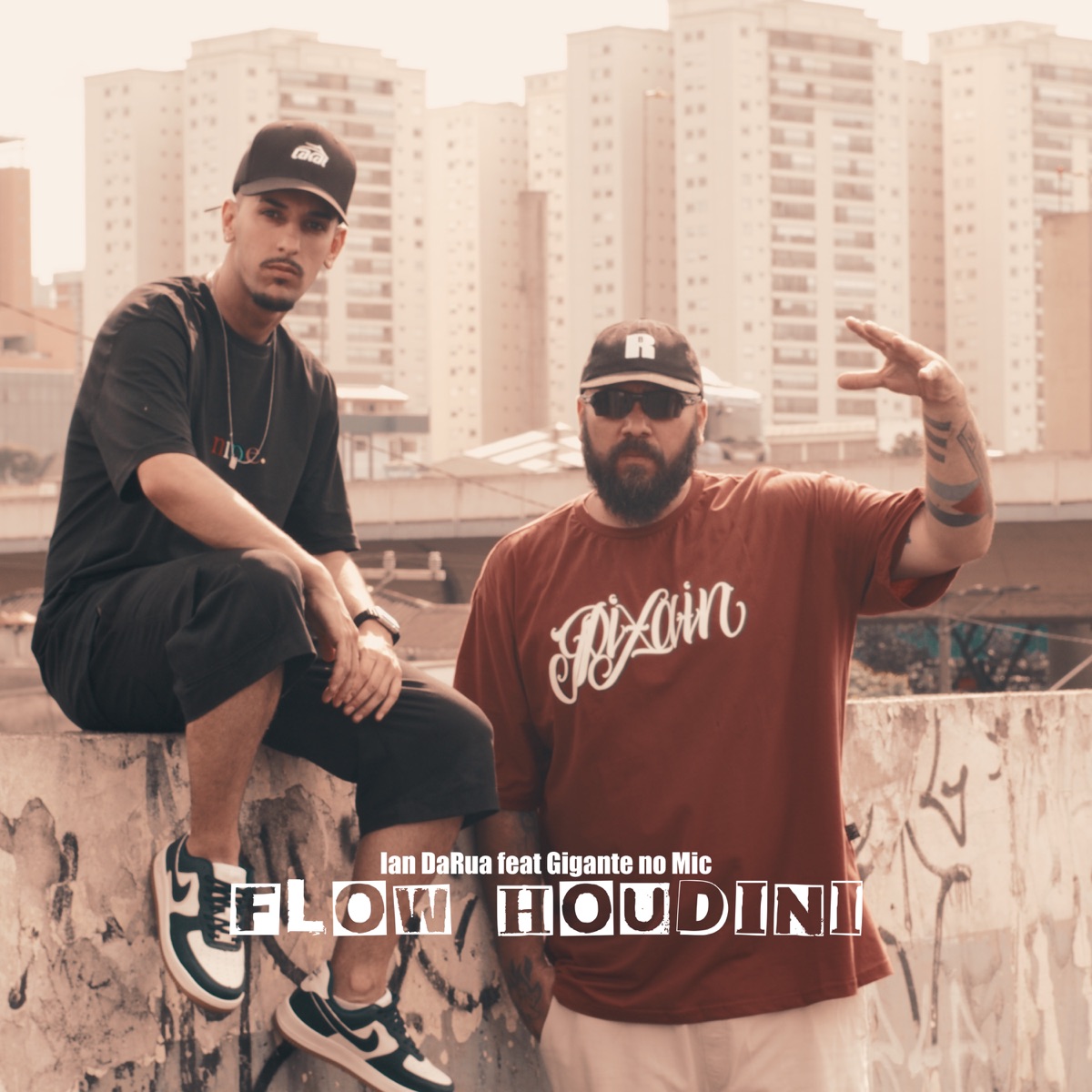 Flow Houdini - Single by Ian DaRua, Gigante no Mic & Mestre Gu beatmaker album cover